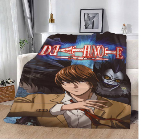 Плюшевий 3D-плед Death Note Зошит смерті 12303, 160х200 см