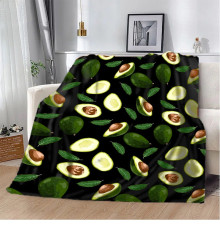 Плюшевий 3D-плед Avocado 10641, 135х160 см