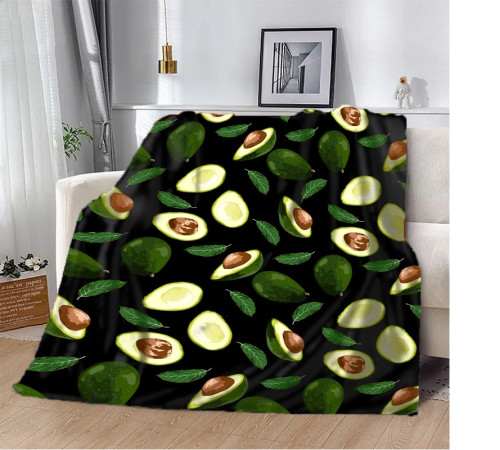 Плюшевий 3D-плед Avocado 10641, 135х160 см