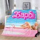 Плюшевий 3D-плед Barbie 13101, 135х160 см