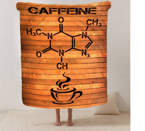 Плюшевий 3D-плед COFFEINE 12948, 135х160 см