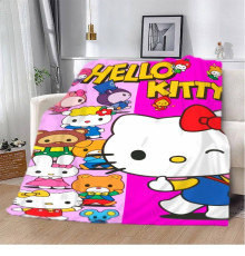 Плюшевий 3D-плед Hello Kitty 13035, 135х160 см