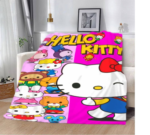 Плюшевий 3D-плед Hello Kitty 13035, 135х160 см