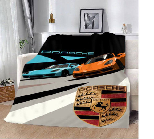 Плюшевий 3D-плед Porsche Дует 12127, 135х160 см