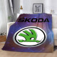 Плюшевий 3D-плед Skoda 12635, 135х160 см