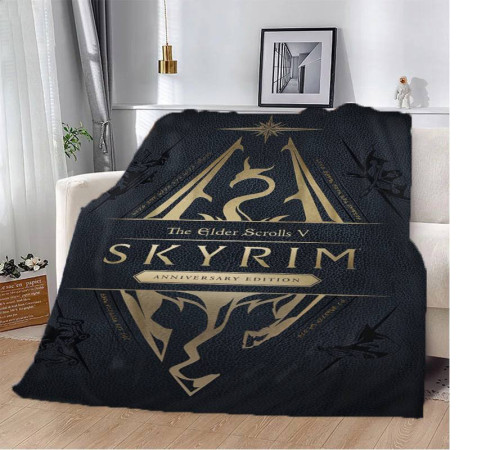 Плюшевий 3D-плед Skyrim 13263, 135х160 см