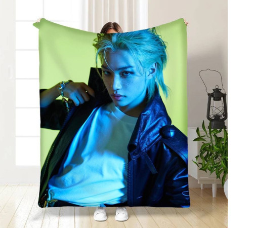 Плюшевий 3D-плед Stray Kids Felix №2 15784, 135х160 см