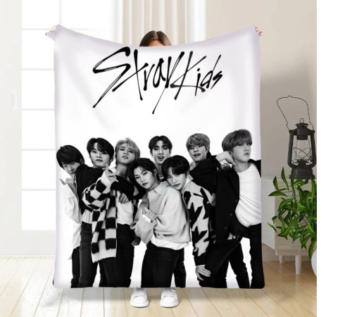 Плюшевий 3D-плед Stray Kids №3 15787, 160х200 см