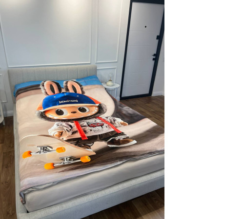 Плюшевий 3D-плед Лабубу №8 31264, 180х215 см