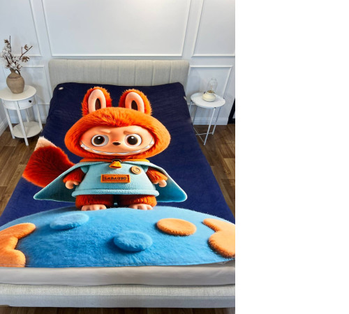 Плюшевий 3D-плед Лабубу №9 31267, 180х215 см
